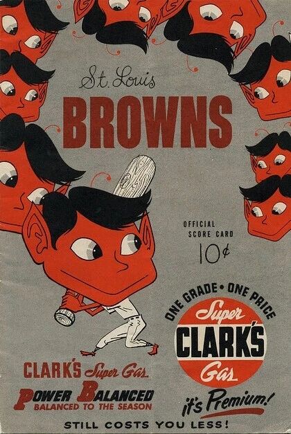 1951 St. Louis Browns Magnet Baseball Picture Mlb