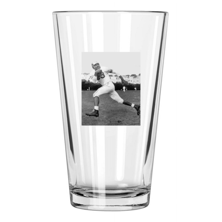 1951 Usf San Francisco Ollie Matson Photo Ncaa College Pint Beer Drinking Glass