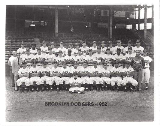 1952 Brooklyn Dodgers Team Magnet Baseball Picture Mlb
