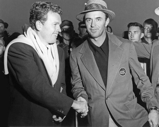 1952 Golfers Sam Snead And Jack Burke Jr Glossy Keychain Masters Print