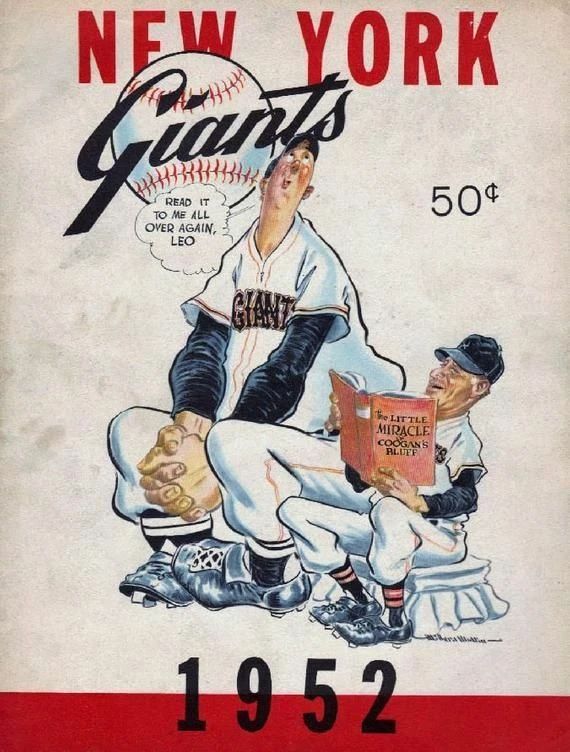 1952 New York Giants Ny Magnet Baseball Picture Mlb