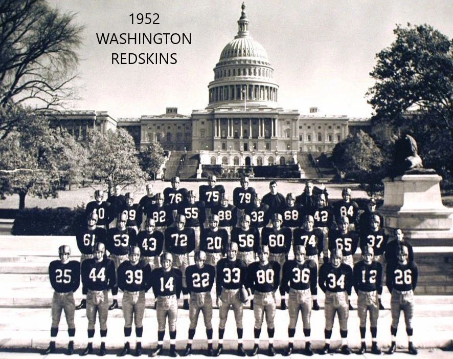 1952 Washington Redskins Team Magnet Football Nfl Picture World Champs