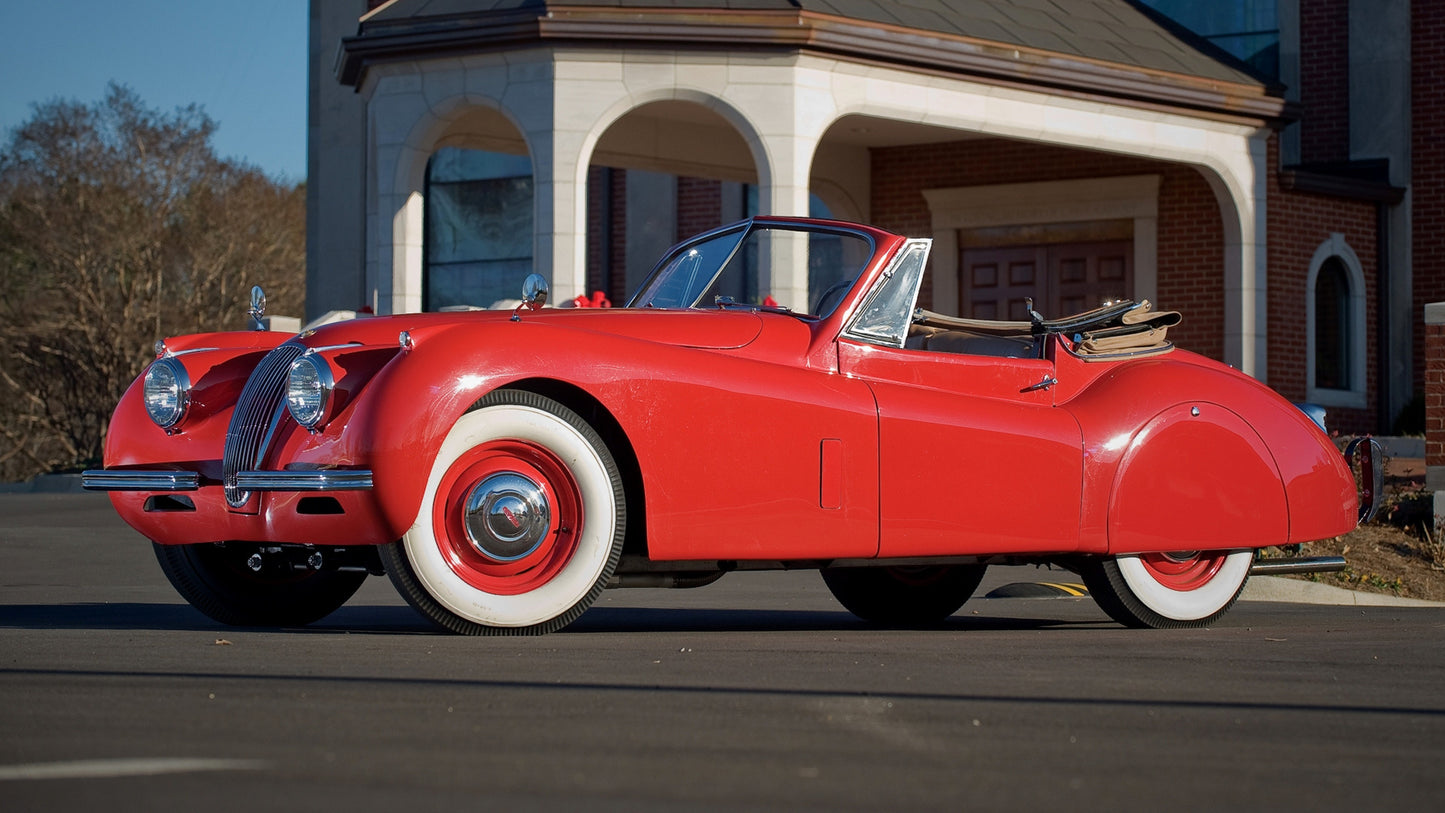 Jaguar Xk120 Drophead Coupe Hd Art Print Poster
