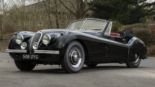 Jaguar Xk120 Drophead Coupe Uk Hd Art Print Poster