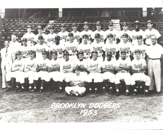 1953 Brooklyn Dodgers Team Photo Baseball Mlb Picture 300 Piece Jigsaw Puzzle