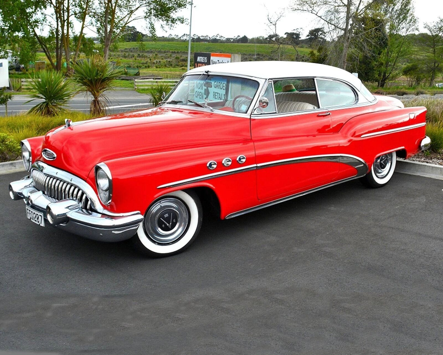 1953 Buick Super 8 Retro Classic Car Keychain Keychain Print