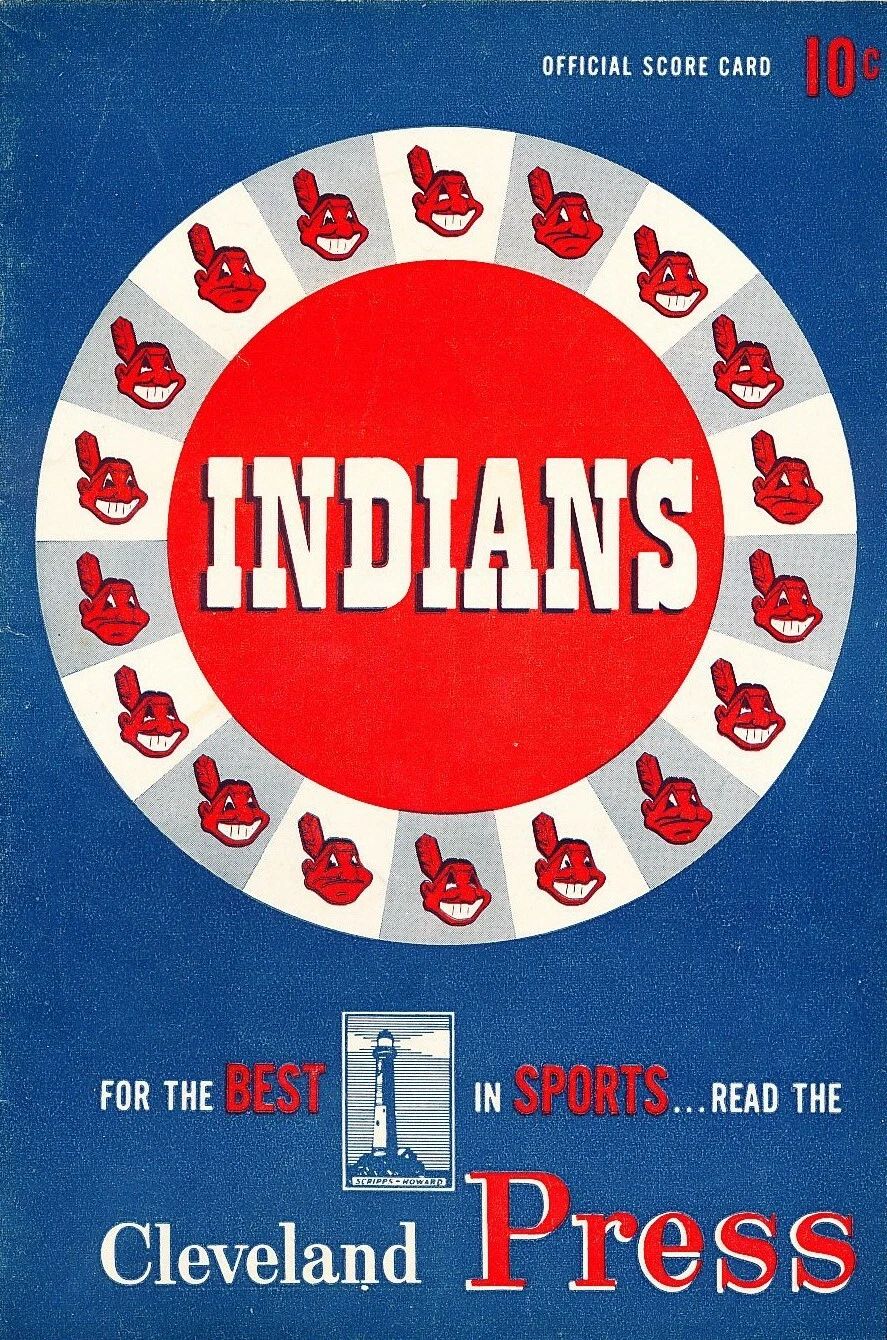 1953 Cleveland Indians Magnet Baseball Picture Mlb