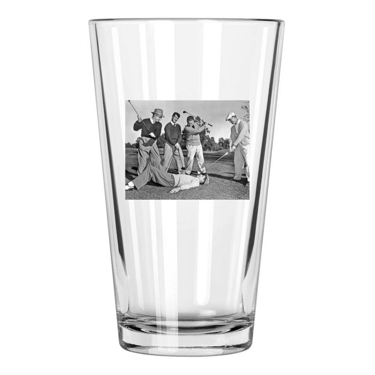 1953 Dean Martin, Jerry Lewis, Ben Hogan And Sam Snead 'The Caddy' Pint Glass