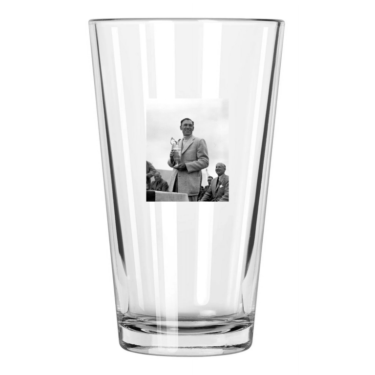 1953 Famous Golfer Ben Hogan British Open Winner Golf Pint Beer Drinking Glass