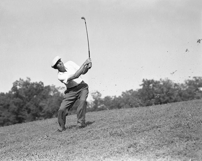 1953 Famous Golfer Jim Ferrier Glossy Magnet PGA Swing Print
