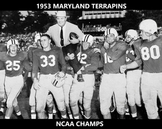 1953 Maryland Terrapins Team Photo Ncaa Football Picture Champs