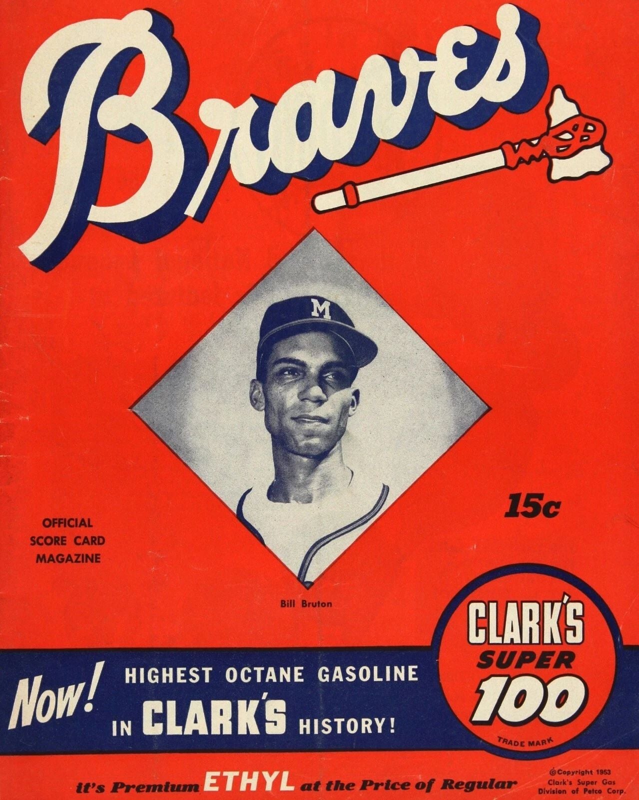 1953 Milwaukee Braves Magnet Baseball Picture Mlb