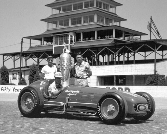 1953 Racecar Driver Bill Vukovich Glossy Magnet Magnet Indy 500 Winner