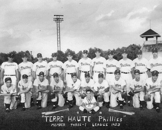 1953 Terre Haute Phillies Team Magnet Baseball Picture Indiana