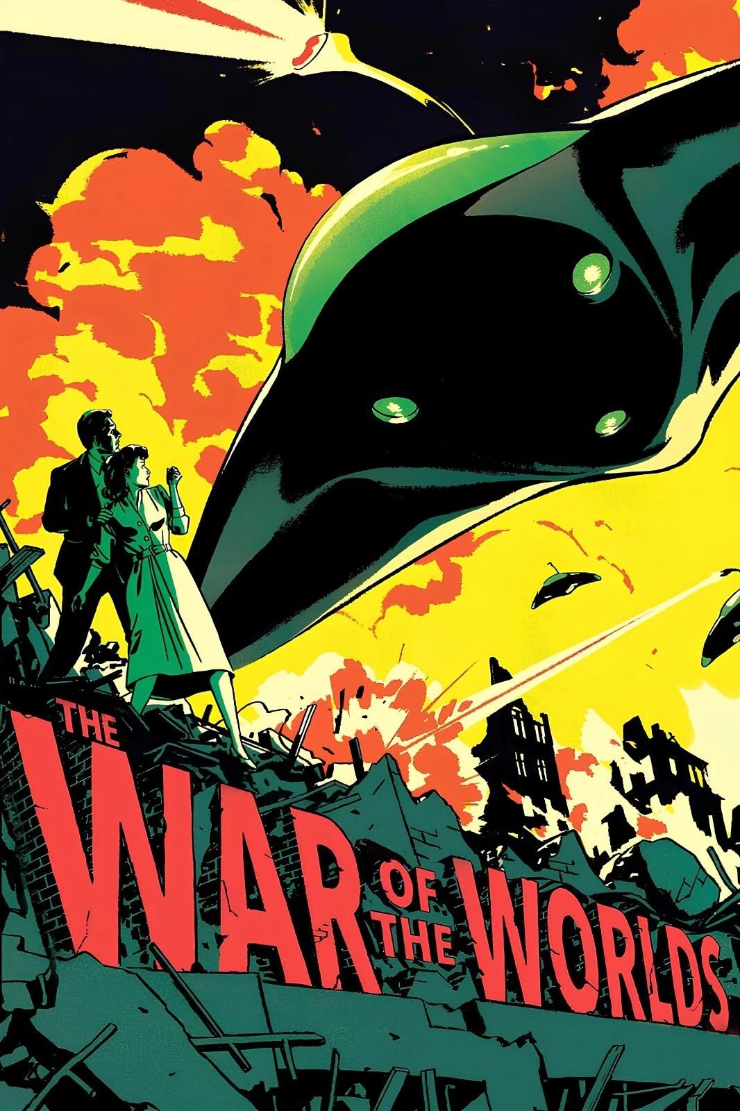 1953 The War Of The Worlds Movie Keychain Gene Barry Ann Robinson Martian