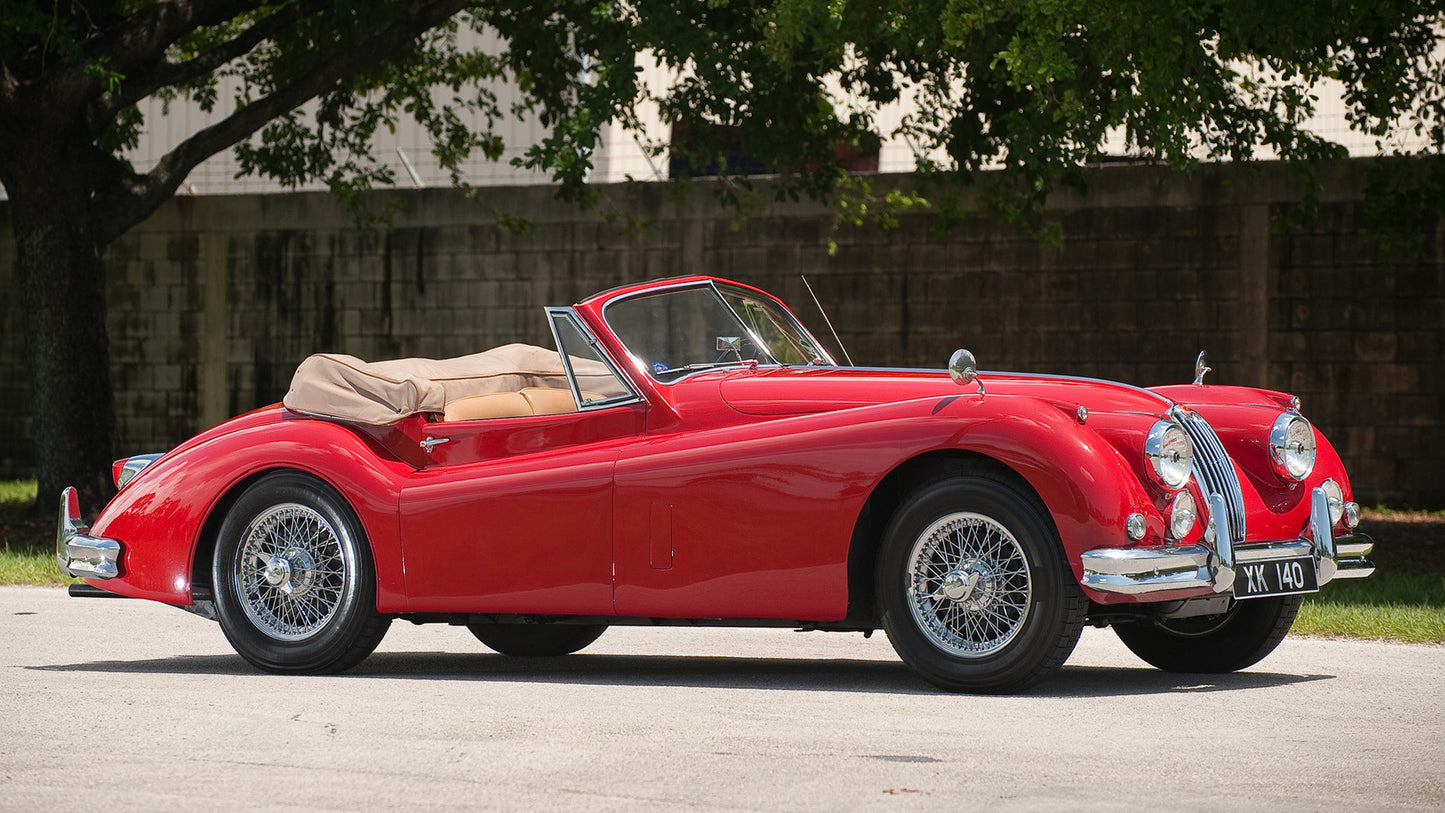 Jaguar Xk140 Drophead Coupe Hd Art Print Poster