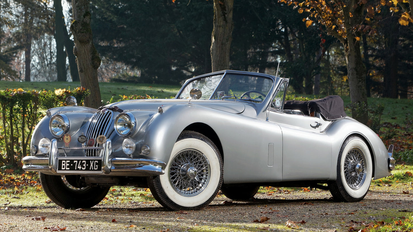 Jaguar Xk140 Drophead Coupe Hd Art Jigsaw Puzzle
