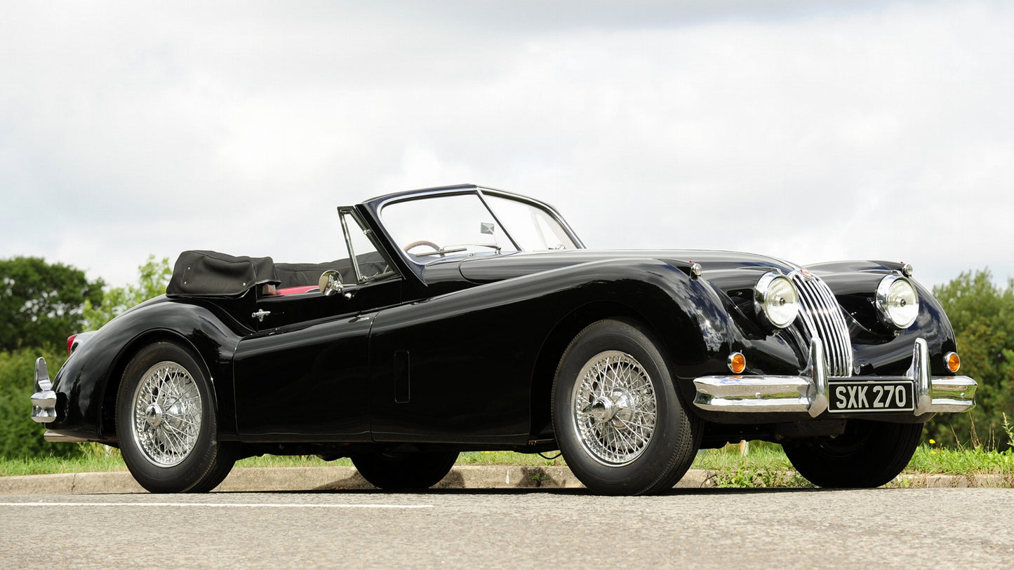 Jaguar Xk140 Drophead Coupe Uk Hd Art Jigsaw Puzzle