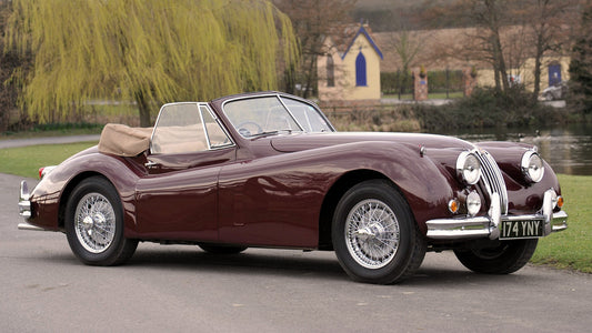 Jaguar Xk140 Drophead Coupe Uk Hd Art Jigsaw Puzzle