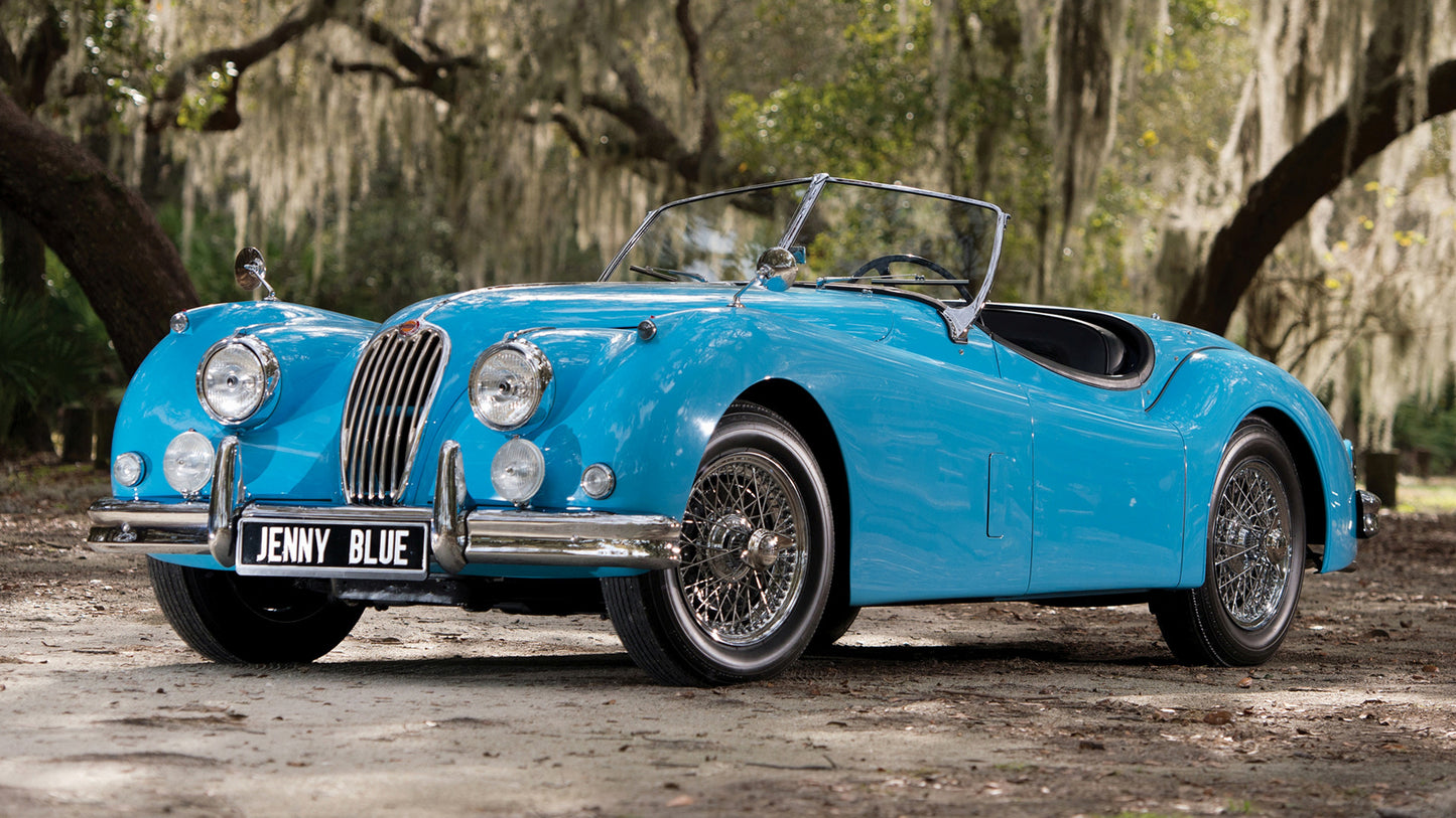 Jaguar Xk140 Open Two Seater Hd Art Print Poster