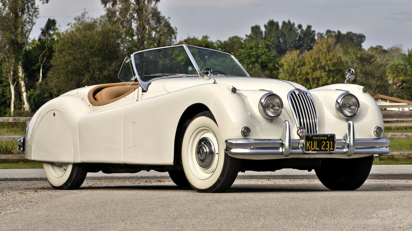 Jaguar Xk140 Open Two Seater Hd Art Keychain