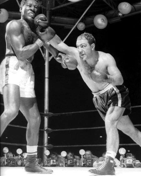 1954 Boxers Rocky Marciano Vs Ezzard Charles Magnet Boxing Heavyweight Match 2