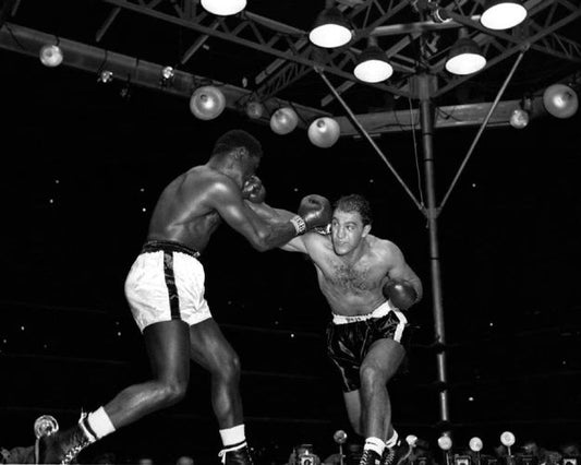 1954 Boxers Rocky Marciano Vs Ezzard Charles Magnet Boxing Heavyweight Match 4