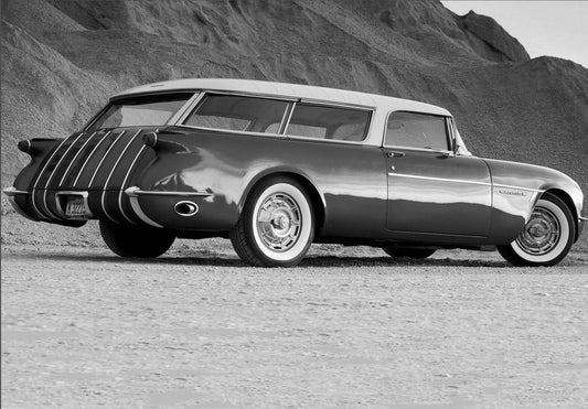 1954 Chevrolet Corvette Station Wagon Classic Concept Car Picture Keychain