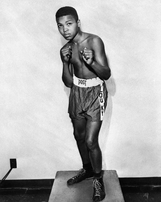 1954 Cassius Clay Muhammad Ali Glossy Magnet Boxer Print Boxing Magnet