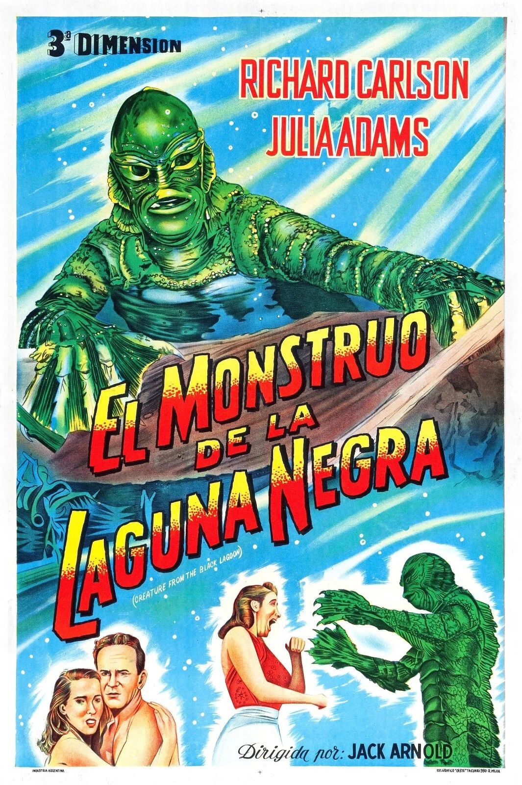 1954 Creature From The Black Lagoon Movie Magnet Richard Carlson 1