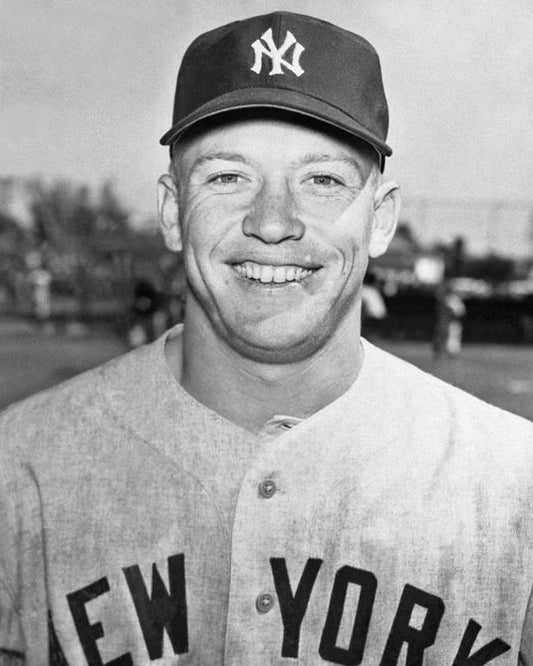 1954 New York Yankees Mickey Mantle Glossy Keychain Print Young Keychain