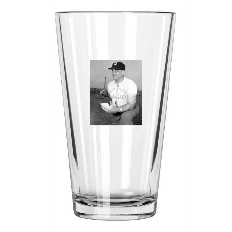 1954 Ohio State Buckeyes Woody Hayes College Football Pint Beer Drinking Glass