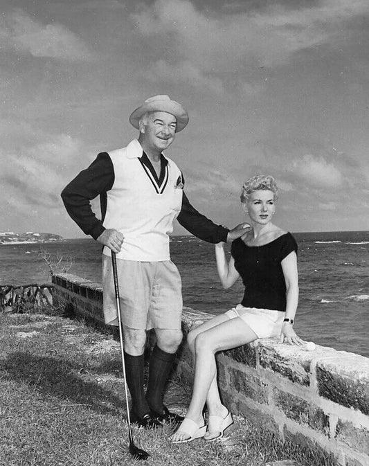 1954 William Boyd From Hopalong Cassidy Films & Wife Retro Picture Magnet