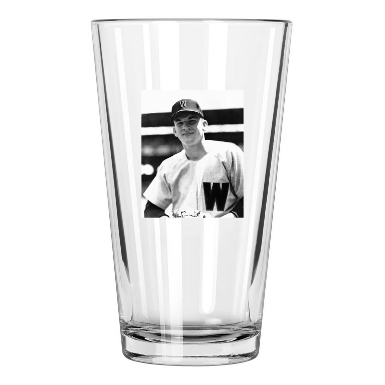 1954 Washington Senators Harmon Killebrew Photo Rookie Pint Beer Drinking Glass