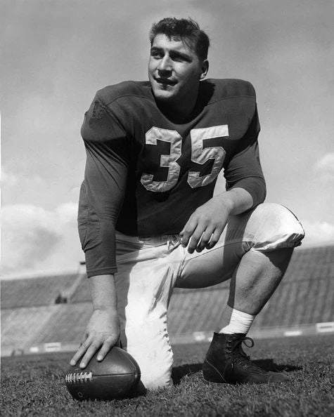 1954 Wisconsin Alan Ameche Glossy Keychain Print College Heisman Trophy Keychain 1
