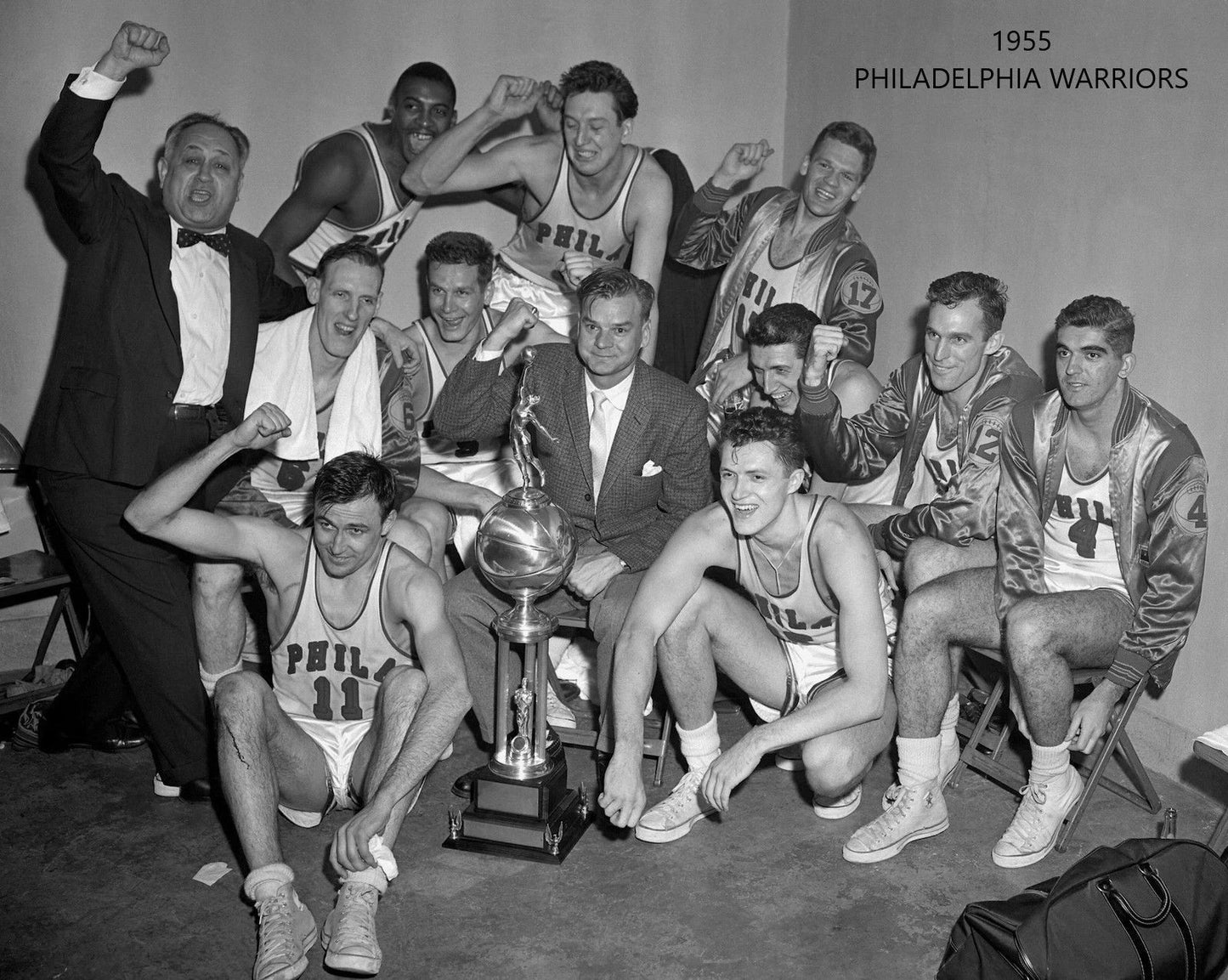 56 Philadelphia Warriors Team Photo Picture Basketball Nba