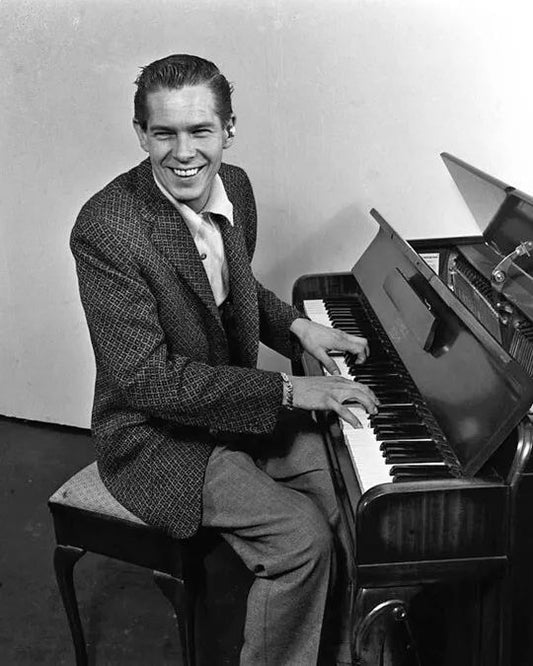 1955 American Singer Johnnie Ray Glossy 8X10 Magnet Print Piano Magnet