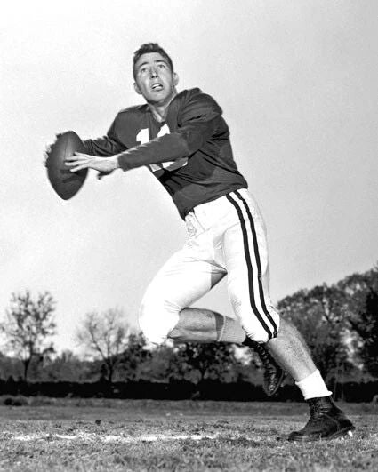 1955 Bart Starr Glossy Keychain College Football Print Alabama Crimson Tide