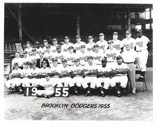1955 Brooklyn Dodgers Team Magnet Baseball Mlb Picture