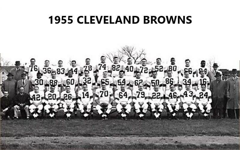 1955 Cleveland Browns Team Keychain Football Picture Nfl