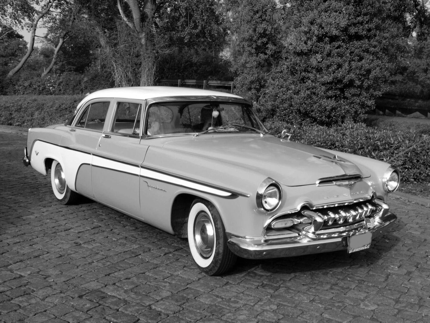 1955 Desoto Fire Dome 4 Door Sedan Vintage Retro Classic Car Picture Magnet 8.5X1