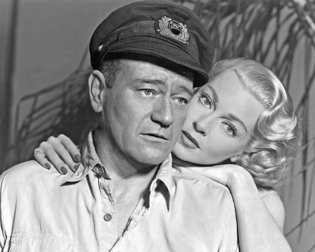 1955 Film 'The Sea Chase' John Wayne And Lana Turner Photo Movie Print