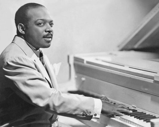 1955 Jazz Bandleader Count Basie Glossy Magnet Pianist Print Big Band Music
