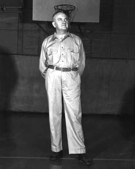 1955 Kentucky Adolph Rupp Glossy Magnet College Ncaa Basketball Print