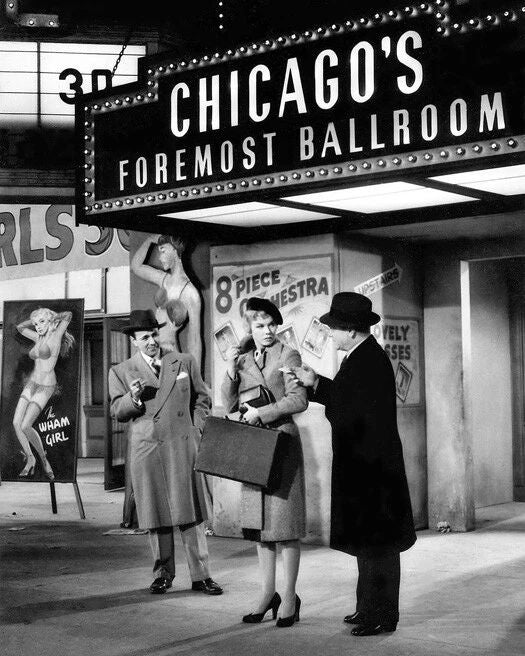 1955 'Love Me Or Leave Me' Doris Day & James Cagney Glossy Magnet Film Print