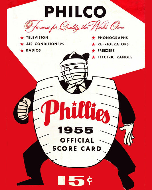 1955 Philadelphia Phillies Keychain Baseball Picture Mlb