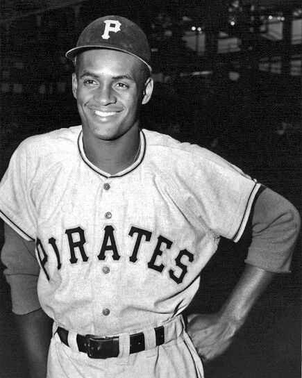 1955 Pittsburgh Pirates Roberto Clemente Glossy Photo Baseball Print Hof 73