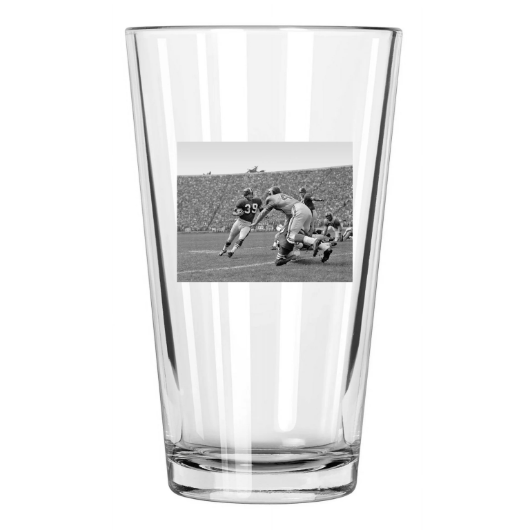 1955 San Francisco 49Ers Hugh Mcelhenny Photo Football Pint Beer Drinking Glass