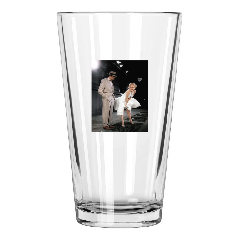 1955 'The Seven Year Itch' Marilyn Monroe And Tom Ewell Pint Beer Drinking Glass