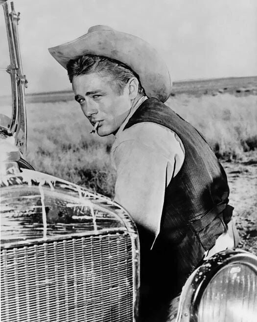 1956 Actor James Dean Glossy Magnet 'Giant' Print Western Movie Magnet